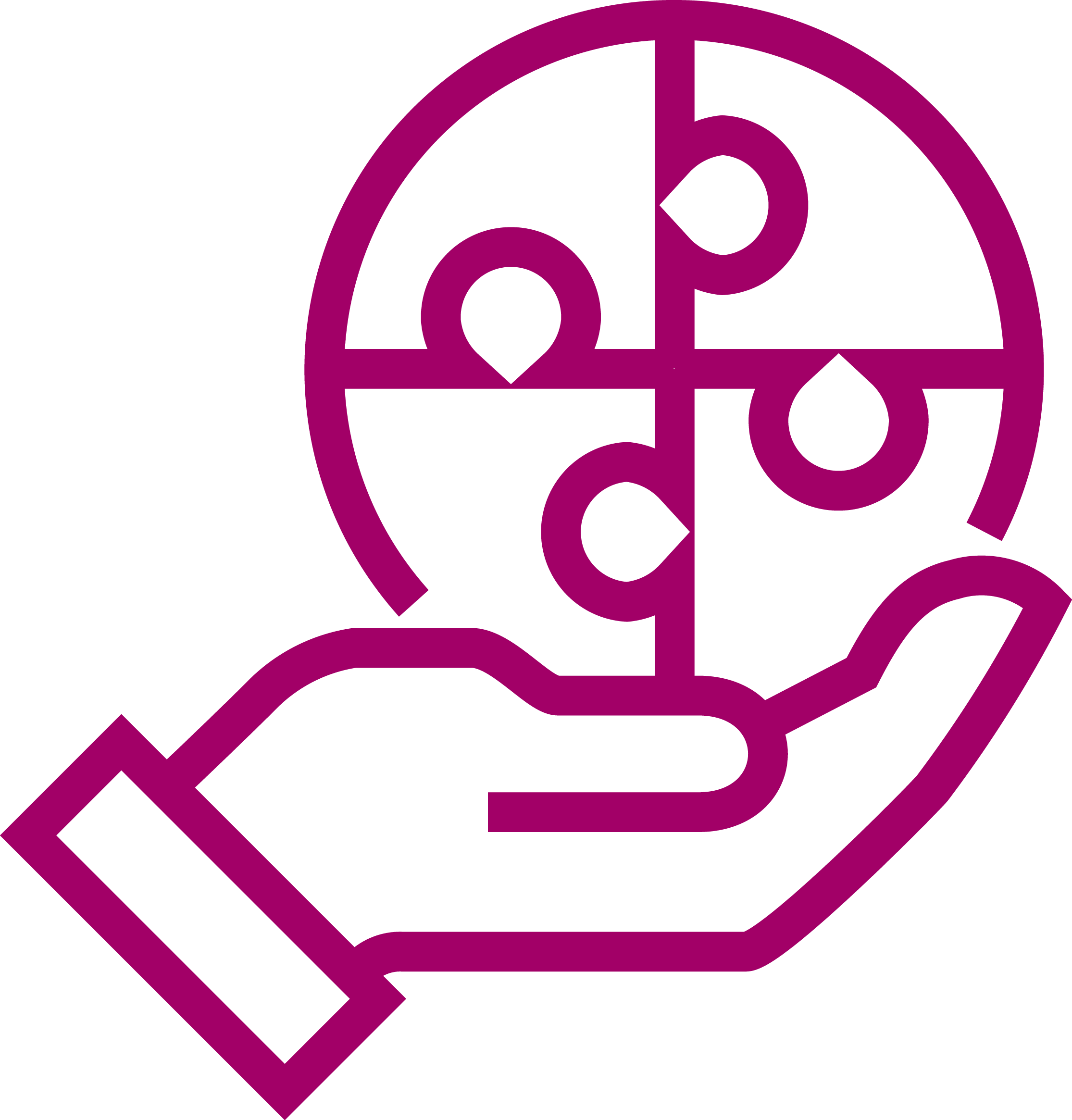 HAND MIT KUGEL, WELCHE GANZHEITLICHKEIT SYMBOLISIERT