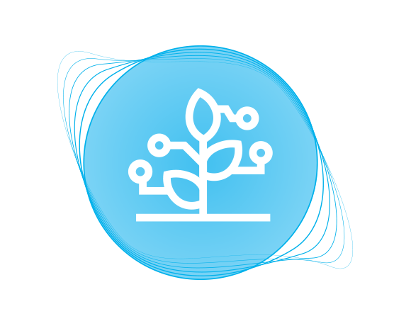 wachsender digitaler Baum