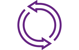 Icon mit zwei Pfeilen, welche einen Kreis bilden