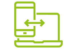 Icon Laptop und Handy