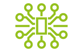 Icon Gerät, dass verschiedene Datenströme verteilt