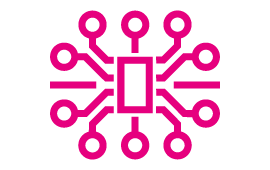 Icon Kästchen mit ausgehenden Verbindungen