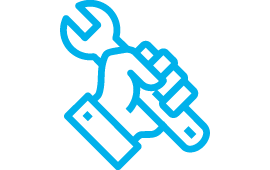 Icon Hand mit Schraubenschlüssel