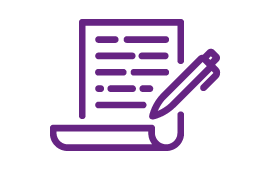 Icon papier et stylo