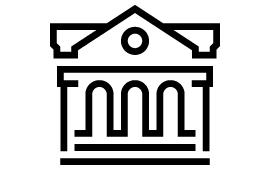 Icon eines Verwaltungsgebäude