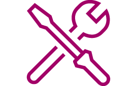 Icon gekreuztes Werkzeug