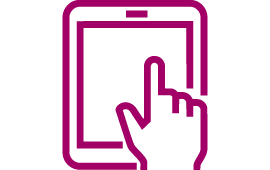 Icon Hand auf Touchpad