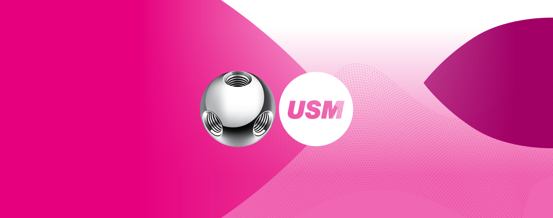 USM Logo auf pinkem Hintergrund