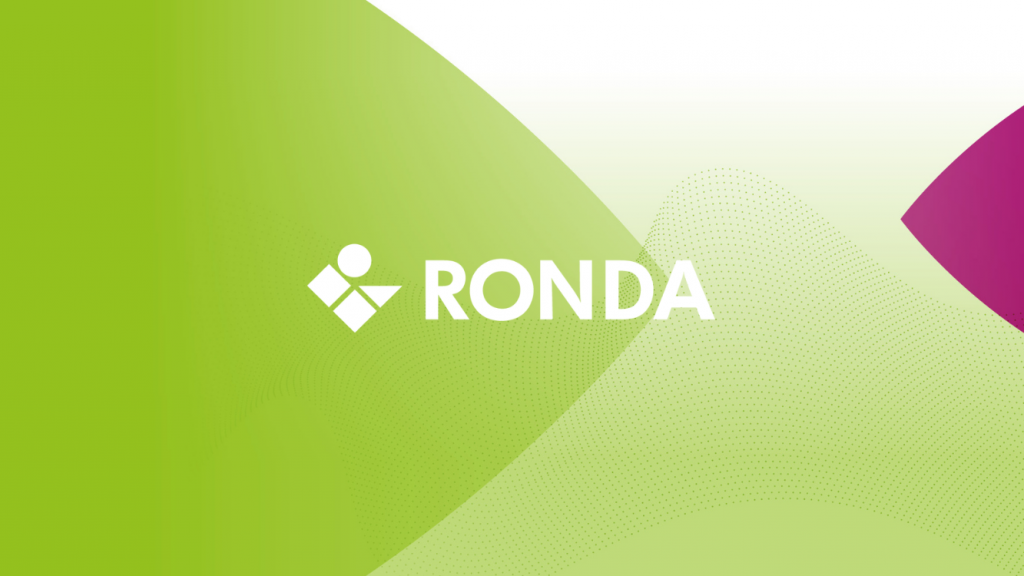 Logo di Ronda AG su sfondo verde
