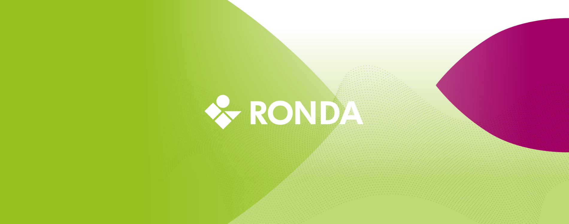 Ronda AG Logo auf grünem Hintergrund