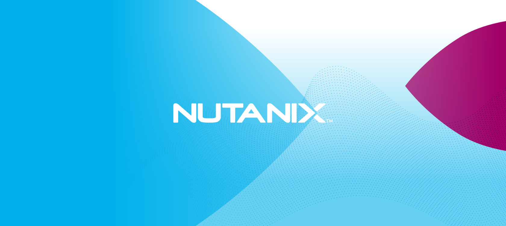 Nutanix Logo auf hellblauem Hintergrund