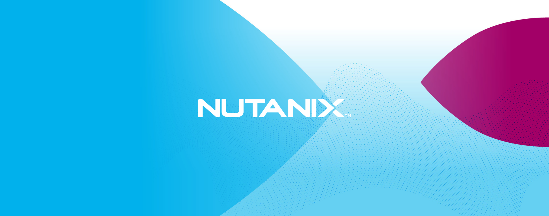 Nutanix Logo auf hellblauem Hintergrund