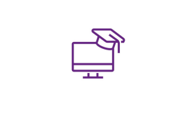 Icon Computer mit Hut